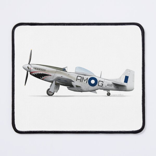 Item preview, NORTH AMERICAN AVIATION P-51 MUSTANG A68-750 1952 RAAF designed and sold by Grubby Fingers Aircraft Illustration.