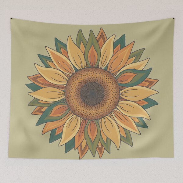 Item preview, Retro Sunflower designed and sold by LMDIGITAL6.