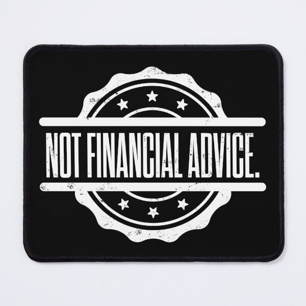 Item preview, Not Financial Advice. Funny Stock Market Gift for Traders designed and sold by BRINGOO.