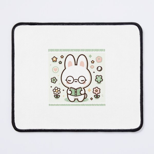 Item preview, Virgo Kawaii Sticker – Cute Bunny with Book Zodiac Sign Astrology Sticker designed and sold by PastelPawsArt.
