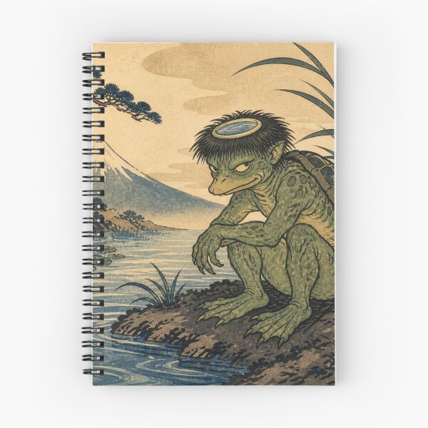 Item preview, River Imp Kappa - Vintage Traditional Japanese Ukiyo-e Woodblock Print Style designed and sold by bapupa.
