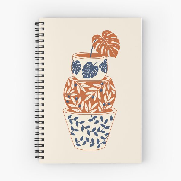 Item preview, Terracotta Monstera Pot Trio Sticker - Botanical Boho Art designed and sold by AliAltinelArt.
