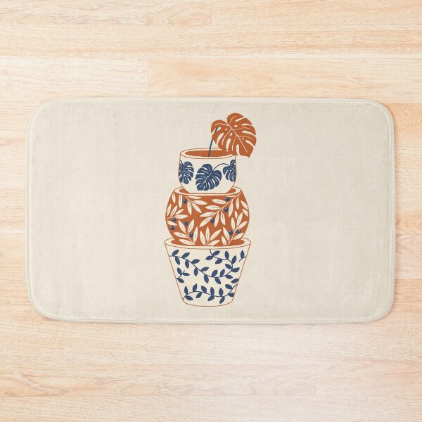 Item preview, Terracotta Monstera Pot Trio Sticker - Botanical Boho Art designed and sold by AliAltinelArt.