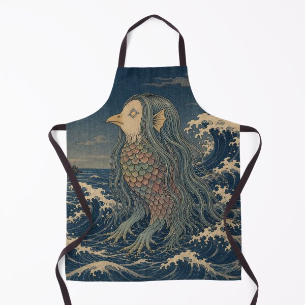 Item preview, Seafolk Yokai - Vintage Traditional Japanese Ukiyo-e Woodblock Print Style designed and sold by bapupa.