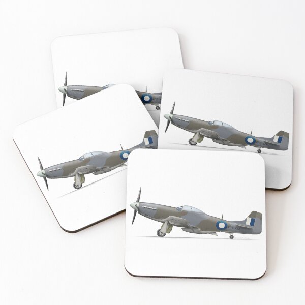 Item preview, NORTH AMERICAN AVIATION P-51 MUSTANG A68-1001 RAA designed and sold by Grubby Fingers Aircraft Illustration.