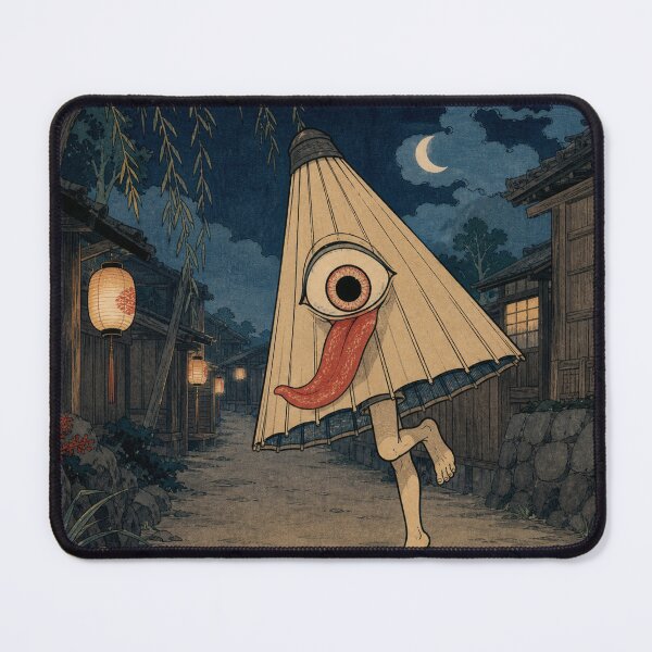 Item preview, Umbrella Yokai - Vintage Traditional Japanese Ukiyo-e Woodblock Print Style designed and sold by bapupa.