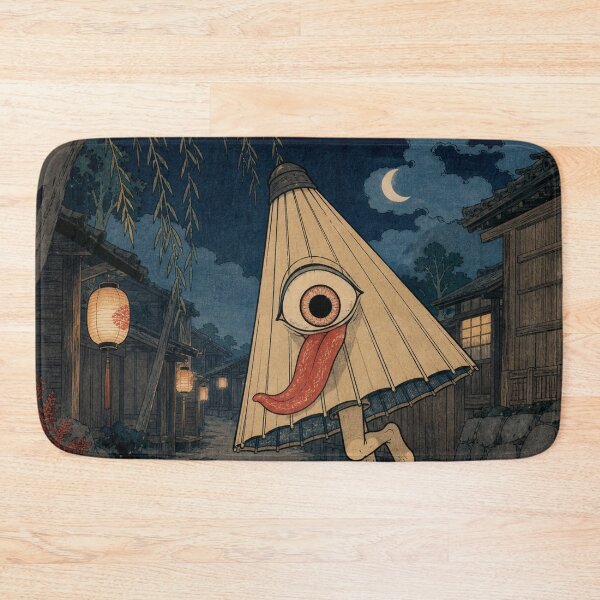 Item preview, Umbrella Yokai - Vintage Traditional Japanese Ukiyo-e Woodblock Print Style designed and sold by bapupa.