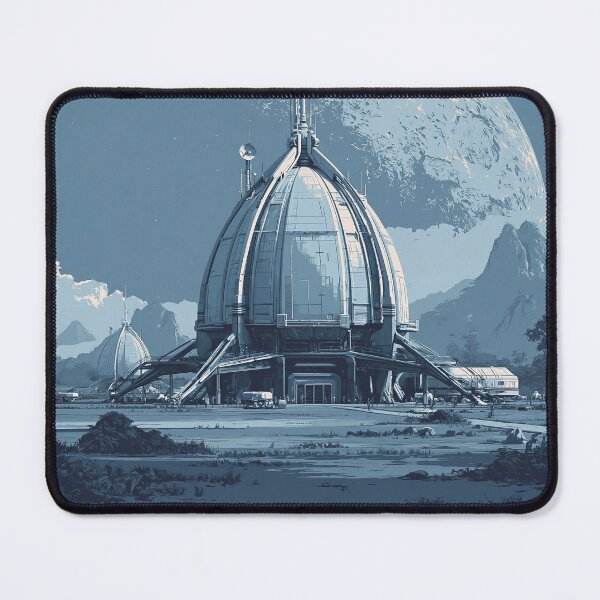 Item preview, The Moon Colony Retro Sci-Fi Poster designed and sold by Visual Foundry.