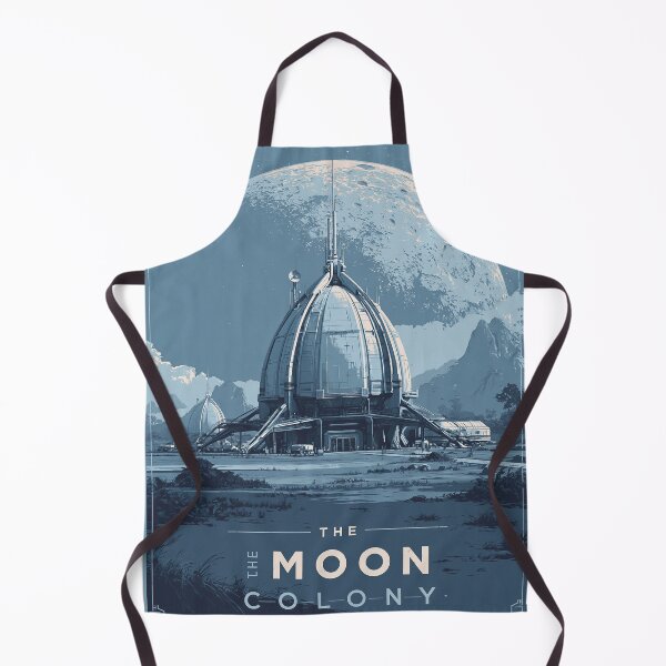 Item preview, The Moon Colony Retro Sci-Fi Poster designed and sold by Visual Foundry.