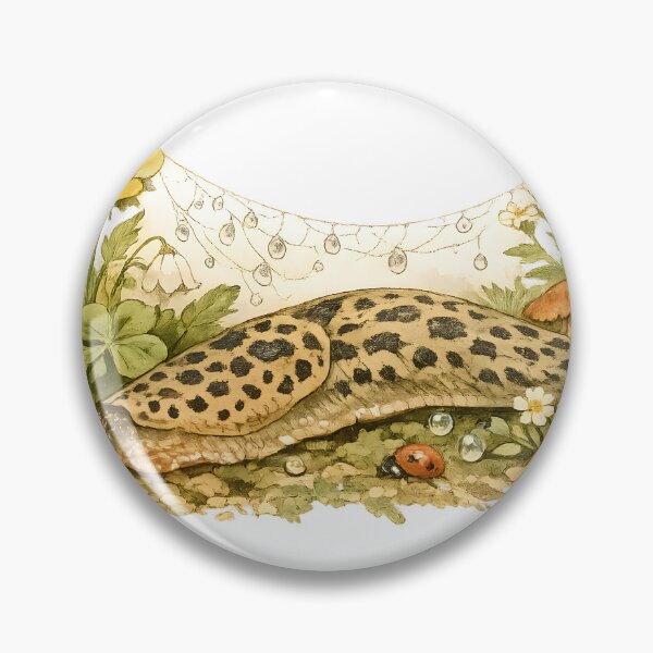 Item preview, GARDEN SLUG | Vintage Goblincore Botanical Slug Art Print designed and sold by LainCellJapan.