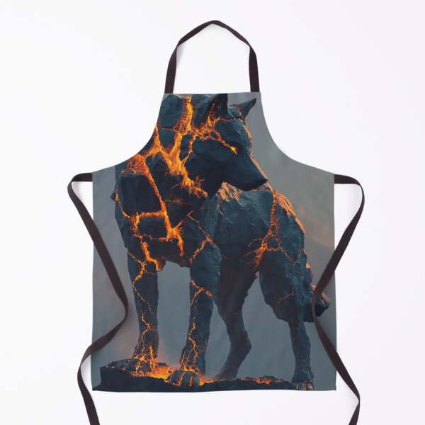 Item preview, Lava Wolf Volcanic Fire Creature designed and sold by Visual Foundry.
