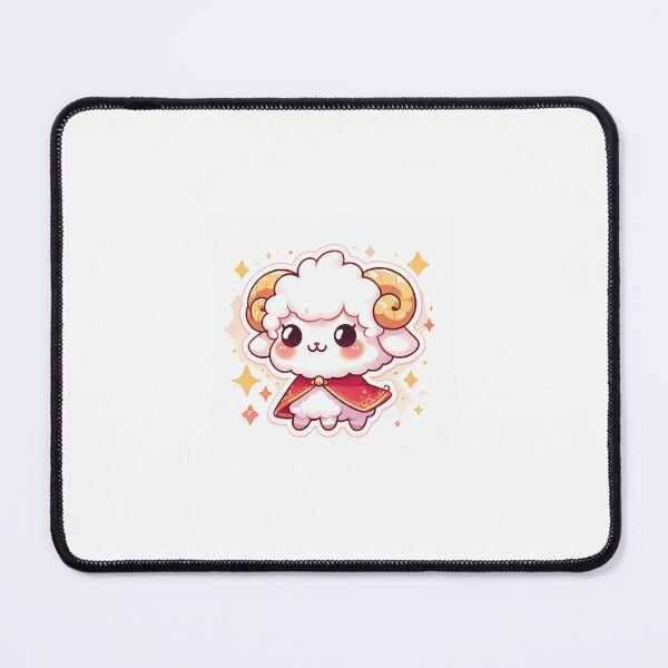 Item preview, Aries Kawaii Sticker – Cute Ram Zodiac Sign Astrology Sticker designed and sold by PastelPawsArt.