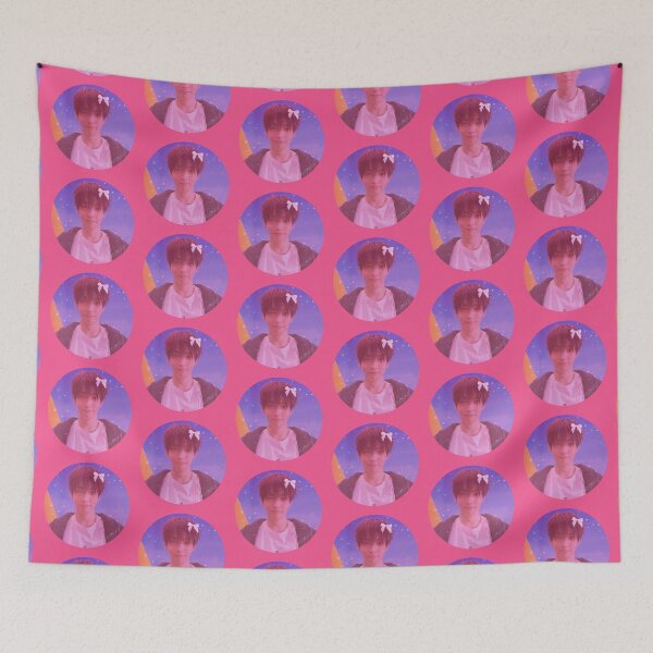 Item preview, SOOBIN Pink ribbon - Big icon Hot pink version designed and sold by Enhyconss.