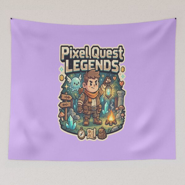 Item preview, Pixel Quest Legends | Cozy Retro Fantasy Adventure Art designed and sold by atwalstore1992.
