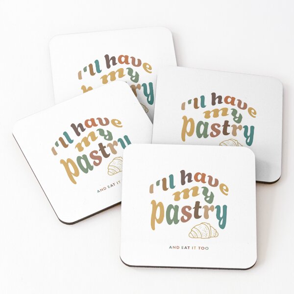 Item preview, I’ll Have My Pastry and Eat It Too: Retro Croissant Quote designed and sold by HBDStudio.