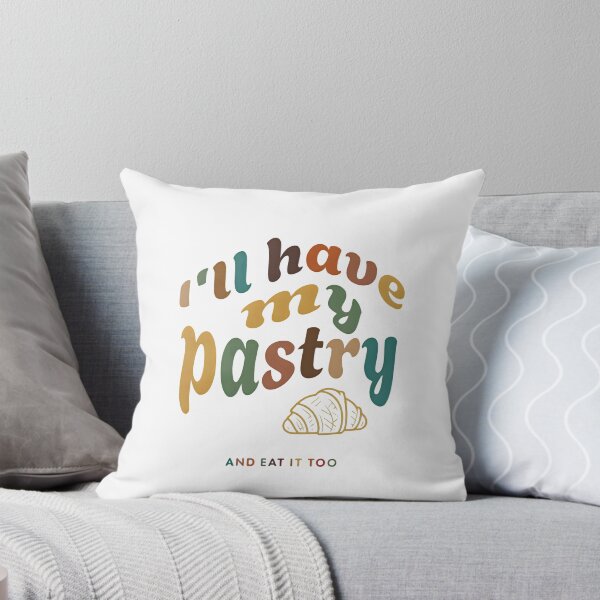 Item preview, I’ll Have My Pastry and Eat It Too: Retro Croissant Quote designed and sold by HBDStudio.