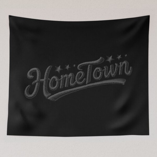Item preview, Embroidered Script: HomeTown – Illusion of an Embroidery designed and sold by Segasprojects.