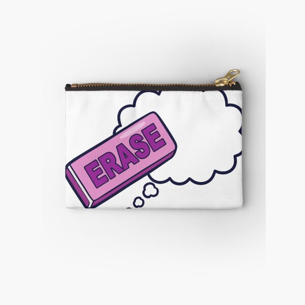 Item preview, Funny Flat Pink Eraser Erasing Thought Bubble Sticker Illustration designed and sold by DiNata.