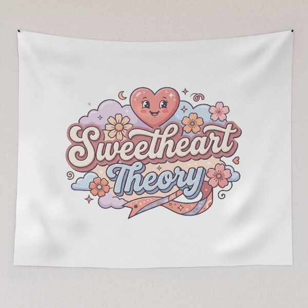 Item preview, Sweetheart Theory | Dreamy Retro Romance Art designed and sold by atwalstore1992.