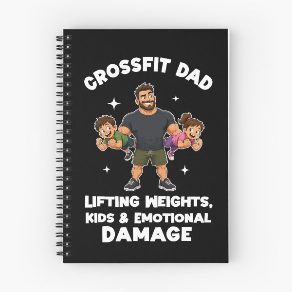 Item preview, Crossfit Dad Lifting Weights Kids and Emotional Damage designed and sold by Abibless1998.