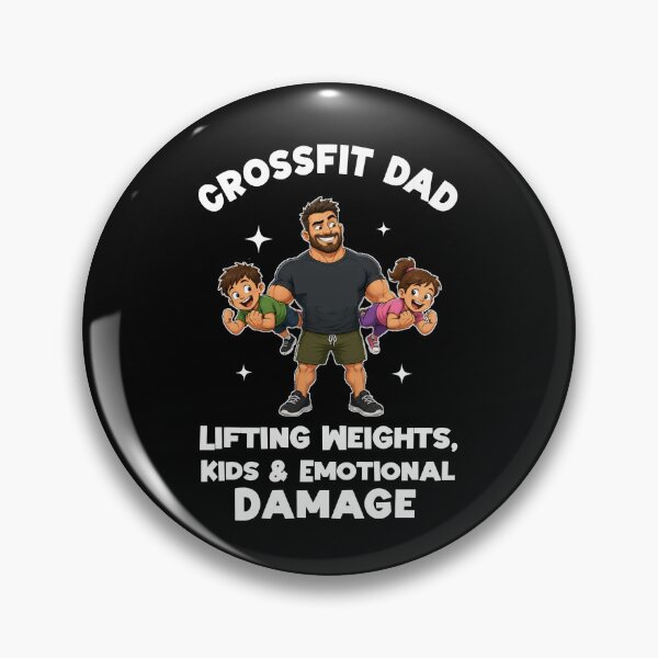 Item preview, Crossfit Dad Lifting Weights Kids and Emotional Damage designed and sold by Abibless1998.