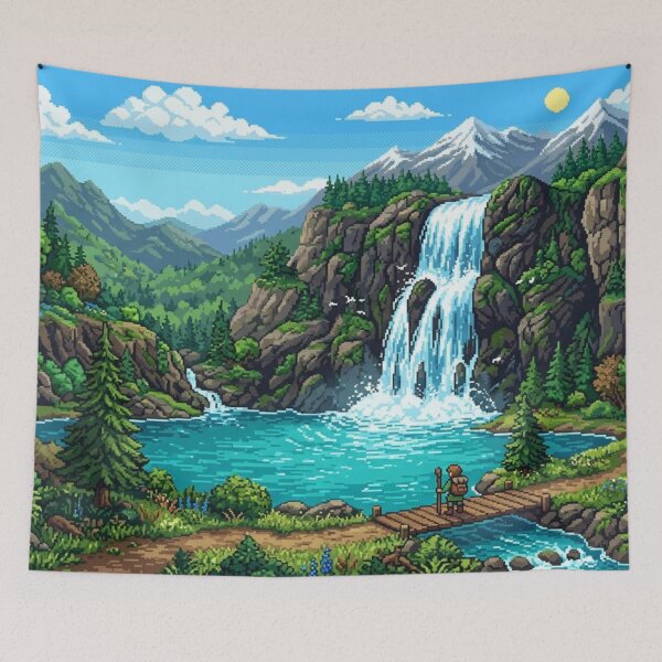 Item preview, Pixel Art Landscape designed and sold by The King's general goods.
