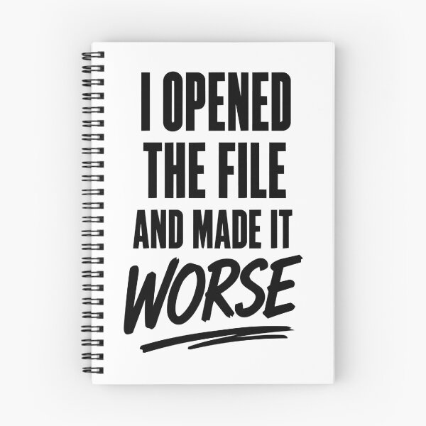 Item preview, I Opened The File And Made It Worse – Graphic Designer Humor Sticker, Creative Burnout Quote designed and sold by WhiteRabitDesigns.