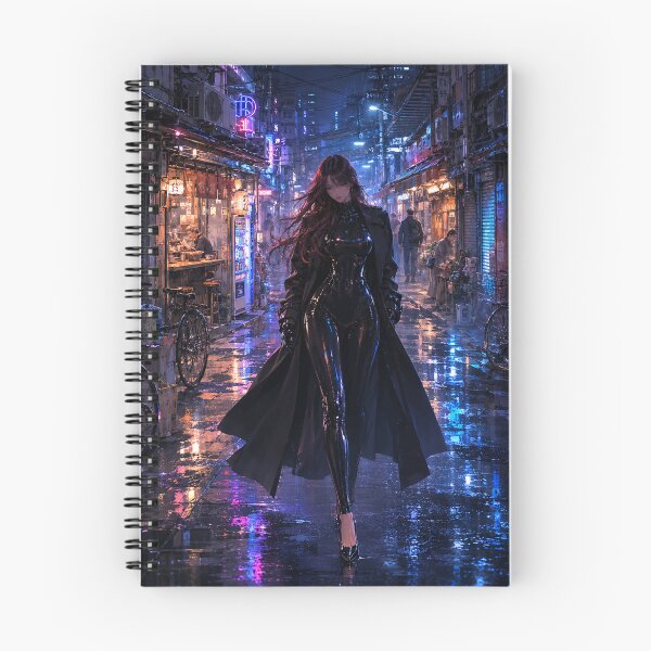 Item preview, Neon Alley Cyberpunk Walker designed and sold by SEIMEI2025.