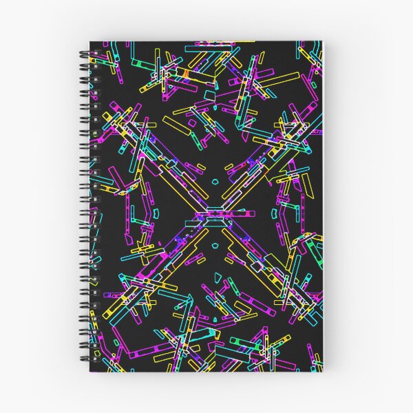 Item preview, Neon Geometry Explosion: Vibrant Abstract Splatter  designed and sold by DFLC Prints.