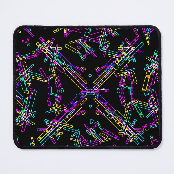 Item preview, Neon Geometry Explosion: Vibrant Abstract Splatter  designed and sold by DFLC Prints.