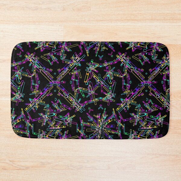 Item preview, Neon Geometry Explosion: Vibrant Abstract Splatter  designed and sold by DFLC Prints.