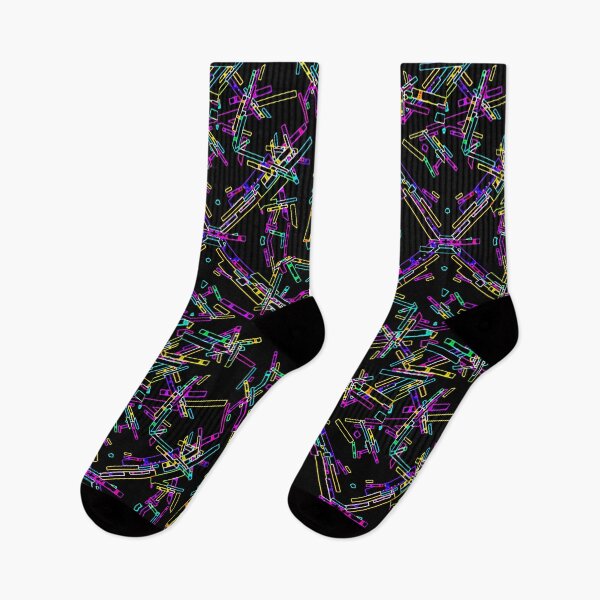 Item preview, Neon Geometry Explosion: Vibrant Abstract Splatter  designed and sold by DFLC Prints.