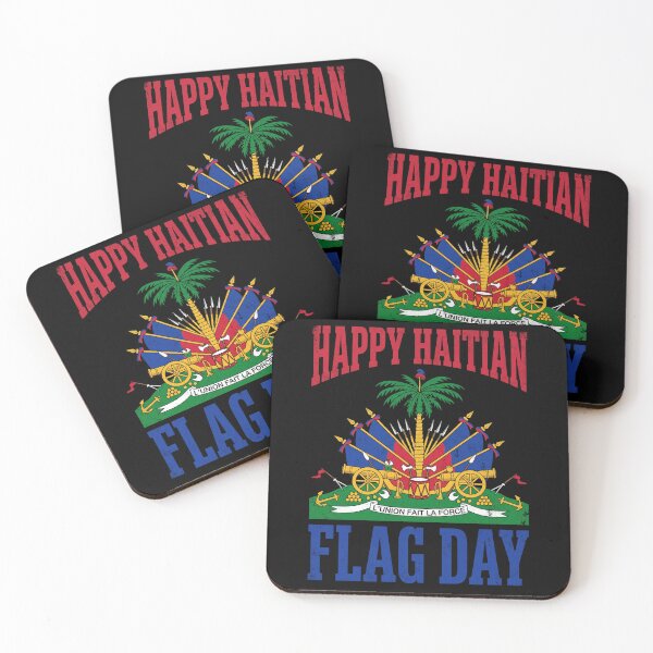 Item preview, Happy Haitian Flag Day May 18 Haiti Coat Of Arms designed and sold by SofenArt.