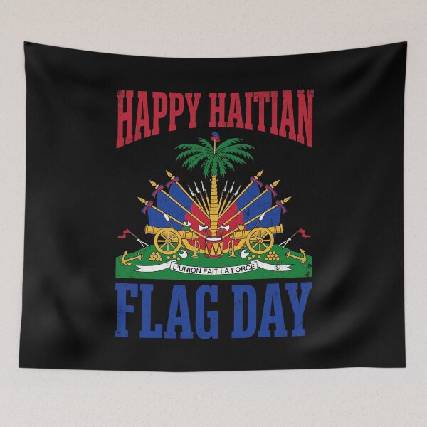 Item preview, Happy Haitian Flag Day May 18 Haiti Coat Of Arms designed and sold by SofenArt.