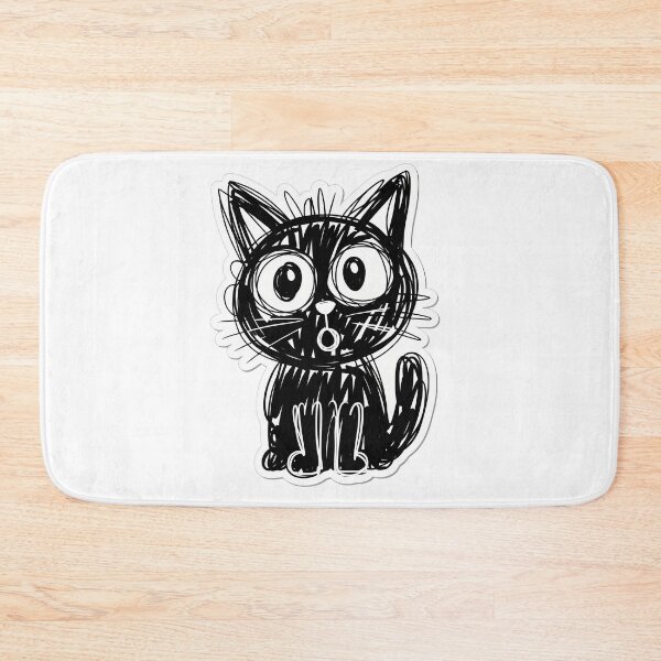Item preview, Surprised Cat Doodle designed and sold by NiftyWrx.