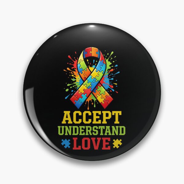 Item preview, Accept Understand Love Autism Awareness Puzzle Ribbon designed and sold by SofenArt.