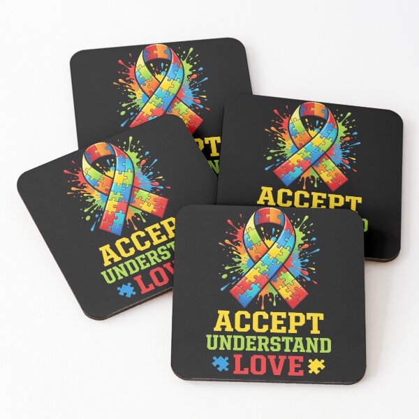 Item preview, Accept Understand Love Autism Awareness Puzzle Ribbon designed and sold by SofenArt.