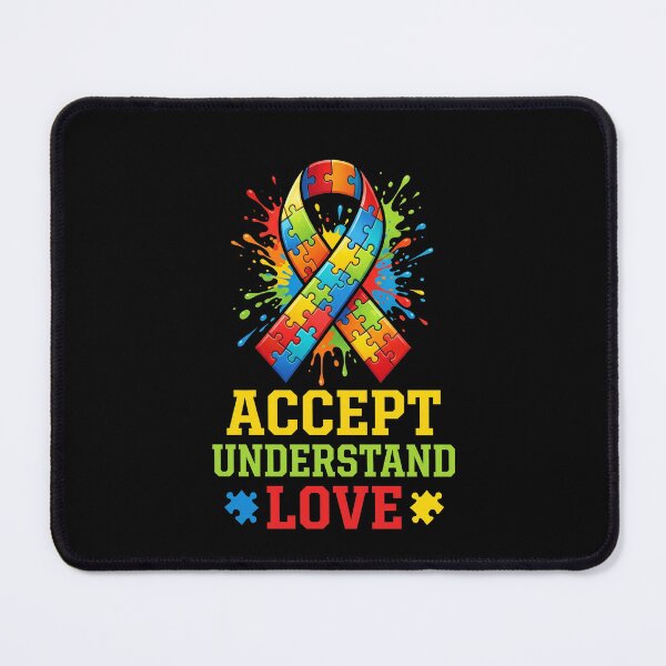 Item preview, Accept Understand Love Autism Awareness Puzzle Ribbon designed and sold by SofenArt.