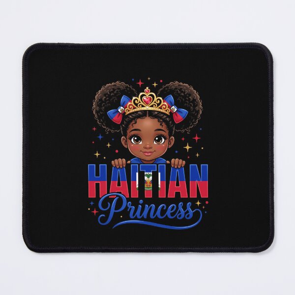 Item preview, Haitian Princess Cute Black Girl Crown Haiti Tee designed and sold by SofenArt.