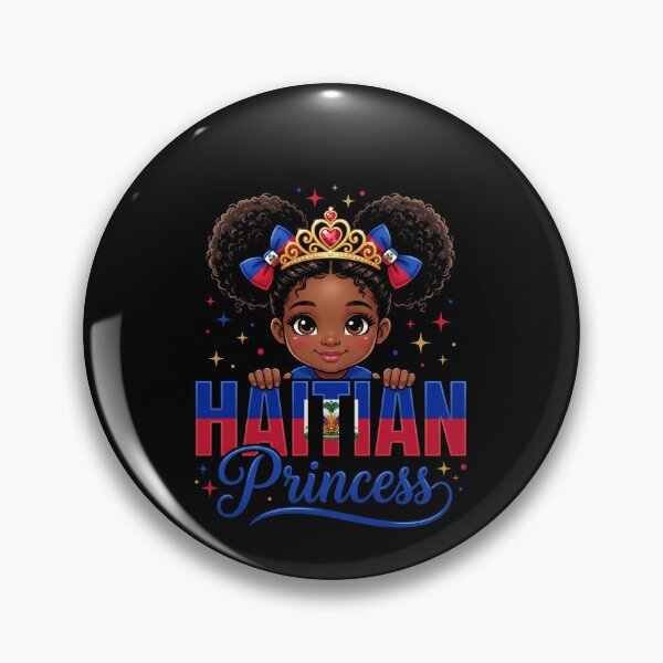 Item preview, Haitian Princess Cute Black Girl Crown Haiti Tee designed and sold by SofenArt.
