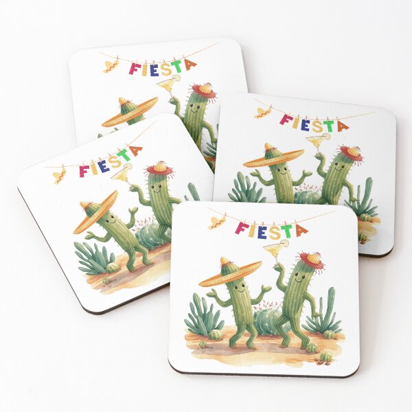 Item preview, Fiesta Cactus Cacti Dancing Funny Logo designed and sold by logowannawear.