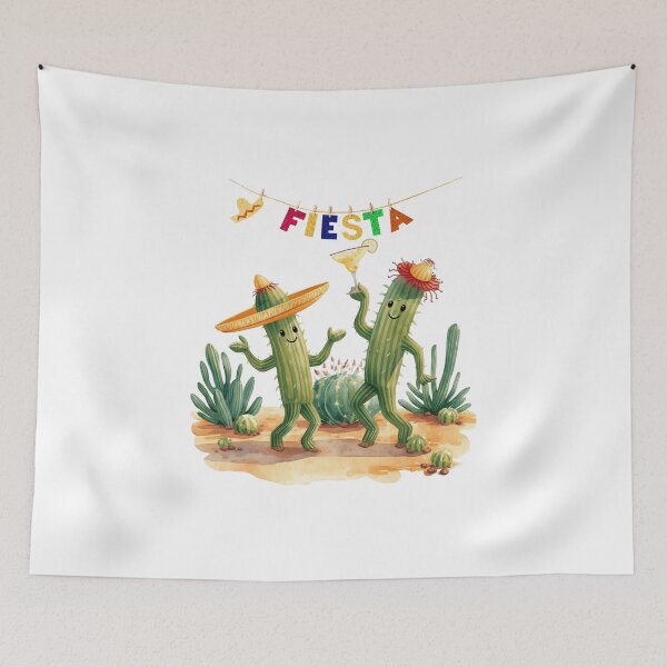 Item preview, Fiesta Cactus Cacti Dancing Funny Logo designed and sold by logowannawear.