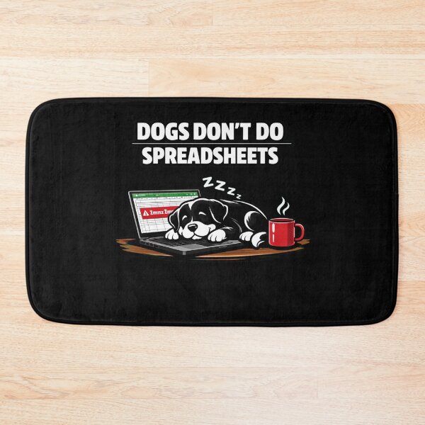 Item preview, Dogs Don’t Do Spreadsheets – Funny Dog Lover Minimalist T‑Shirt designed and sold by Timeless Junction.
