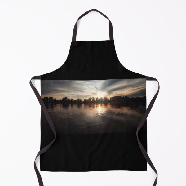 Item preview, Golden Hour River Sunset | Moody Waterscape Photography | Dark Nature Silhouette designed and sold by SergioMiklos.