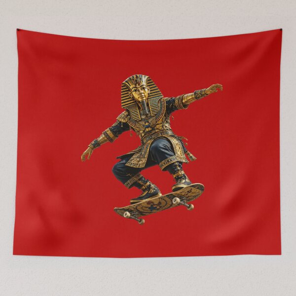 Item preview, King Tut Skateboarding – Ancient Egyptian Skater designed and sold by Unreasonableart.