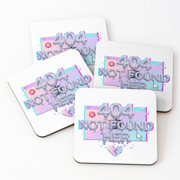 Item preview, 404 Not Found Her Y2K Glitch Funny Breakup Single Dating Aesthetic designed and sold by afarkar.