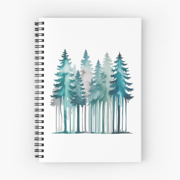 Item preview, Misty Turquoise Forest designed and sold by NiftyWrx.