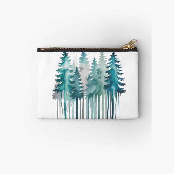 Item preview, Misty Turquoise Forest designed and sold by NiftyWrx.