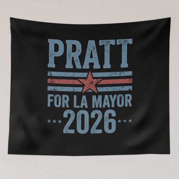 Item preview, Pratt For LA Mayor 2026 Vintage Campaign Tee designed and sold by SofenArt.