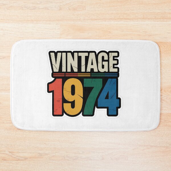 Item preview, VINTAGE 1974 Retro Birthday Text designed and sold by NiftyWrx.